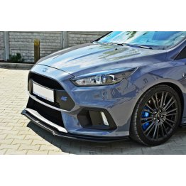 Накладка сплиттер на передний бампер вариант 3 на Ford Focus III RS рестайл